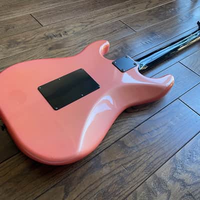 1980s Fresher HSS Stratocaster Electric Guitar Shell Pink Floyd Rose MIJ Japan image 11