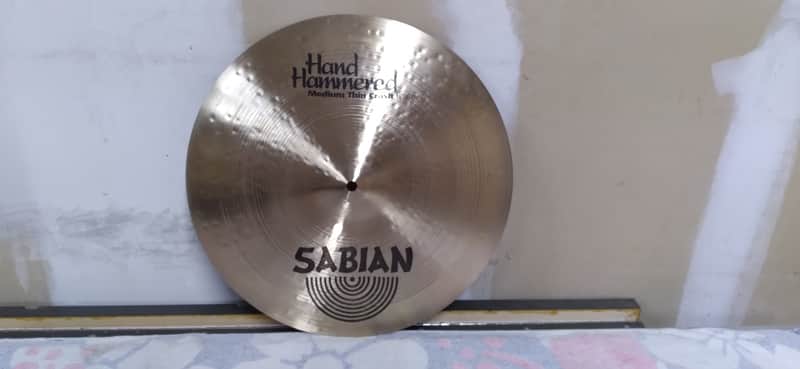 Sabian 16" HH Hand Hammered Medium Thin Crash Cymbal 1992 - 2015 - Natural image 1