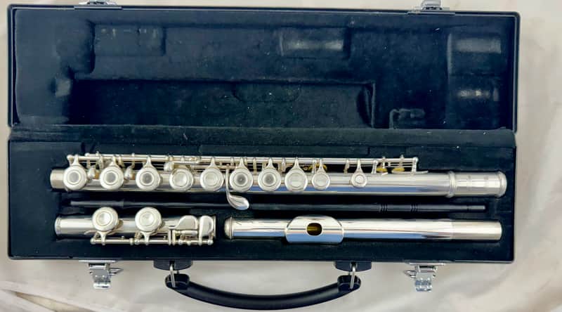 Yamaha YFL-281 Standard Inline G C-Foot Flute 2010s - Silver image 1