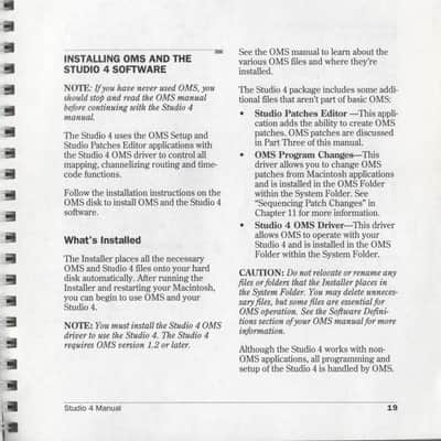 Opcode Studio Four Manual on DVD 1999 image 7