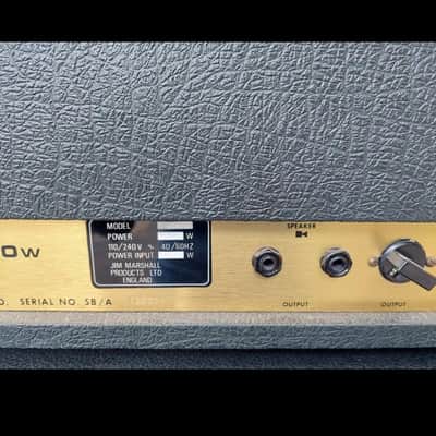 Marshall JMP 1992 MK II Super Bass 2-Channel 100-Watt Guitar / Bass Amp Head 1978  Black image 8
