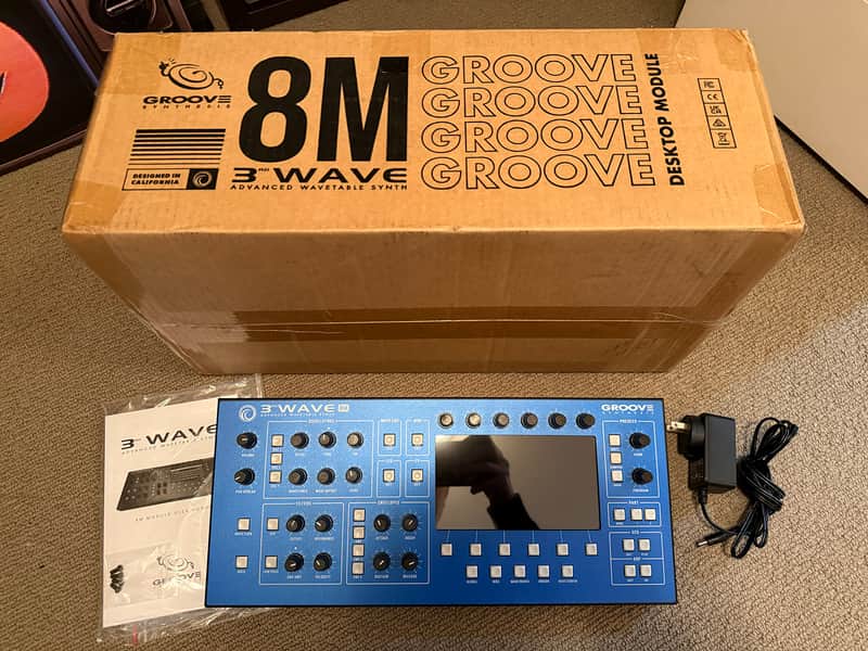 Groove Synthesis 3rd Wave 8M 8-voice Desktop Synthesizer 2025 Blue OPEN BOX image 1
