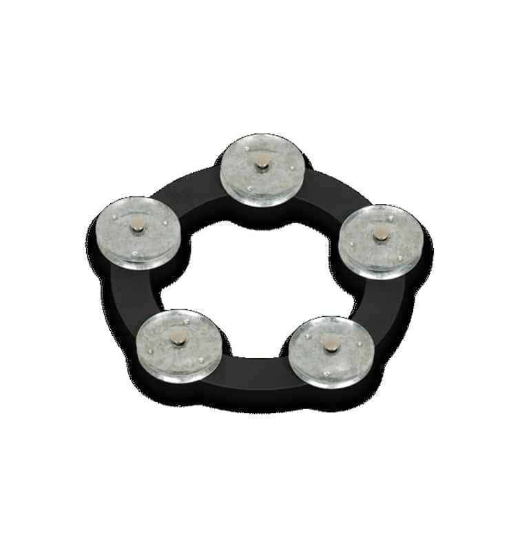 LP® 6" TAMBO-RING - BLACK SAND WITH GALVANIZED STEEL JINGLES image 1
