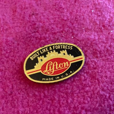 vintage 1959 Lifton case badge logo for Les Paul PAF Burst es 335 L5 175 L5 paf super 400 350 image 7