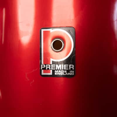 1980s Premier Soundwave Polychromatic Red Drum Set image 21
