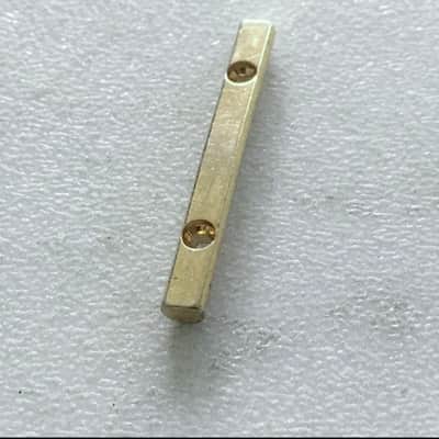 Gold Metal Electric Guitar Bar Nut Metal 48mm Increase Sustain String Retainer image 2