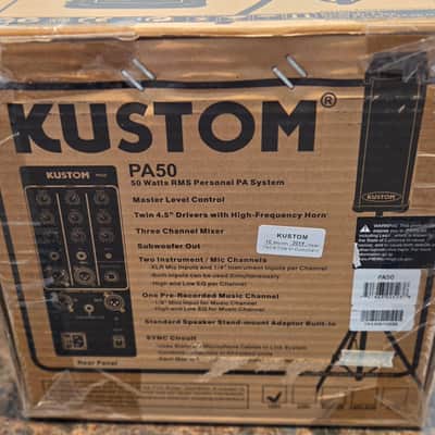 Kustom PA50 2X4.5" 50 Watt Personal PA System image 8