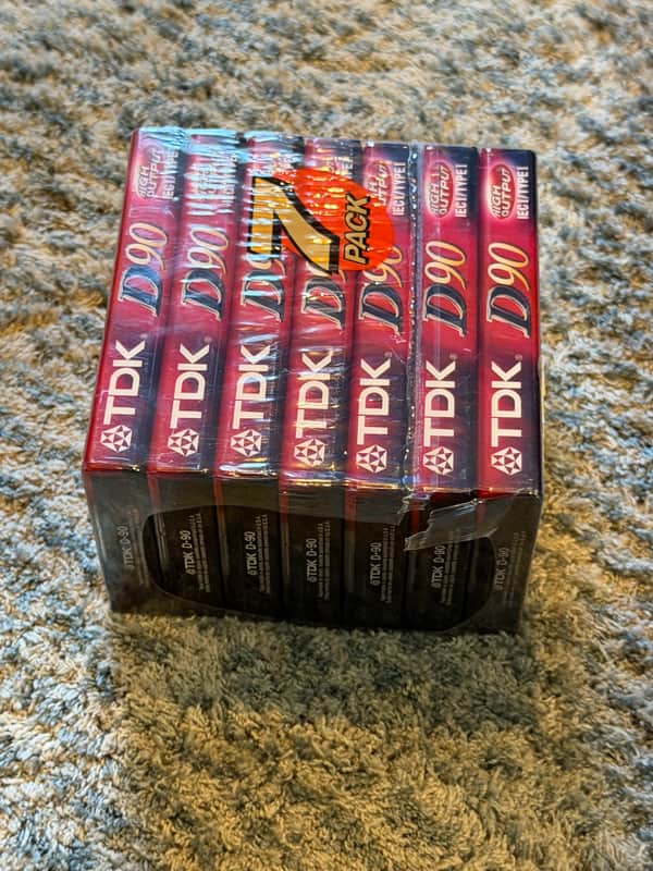 7 TDK D-90 D90 IEC Type I Normal Hi Output NOS Sealed 1980's Cassette Tapes image 1