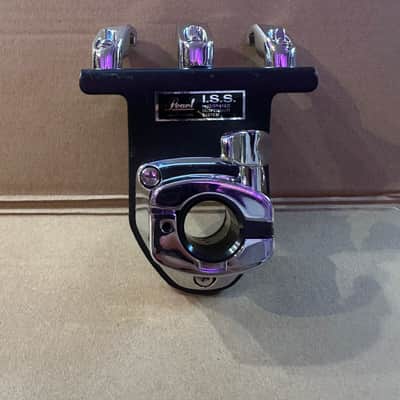 Pearl I.S.S. Integrated Suspension System Tom Mount w/ 3 Rim Clamps – Chrome/Black – Made in Taiwan image 3