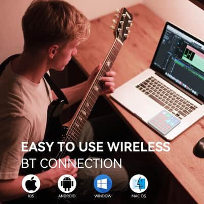 M-VAVE SK-16 SMC-PAD Wireless MIDI Controller Pads, 4.1 * 4.1 Inch, 0.28 LBS, Bluetooth Portable USB with 16 Drum, Note Repeat, Full Level Buttons, Rechargeable battery image 7