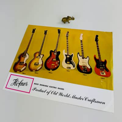 Hofner “Superior Electric Basses” Dealer Flyer – c. 1966 image 1
