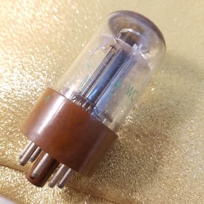 Sylvania JAN-CHS-6SN7WGTA AT1000 TESTED Vacuum Tube military brown base dual triode 1950-1966 image 10