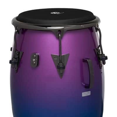 LP Latin Percussion Tony Succar 12-1/2" Tumba Rainbow Black Nickel image 4