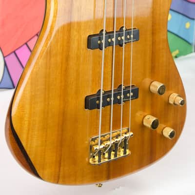 Used 2002 Fender Victor Bailey Jazz Bass, Rosewood Fingerboard, Natural Koa top, Hardcase image 10