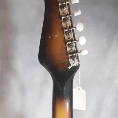 Zenon Vintage, Rare, Model ES70 Electric Guitar, Made in Japan 1965, Tobacco Burst image 8