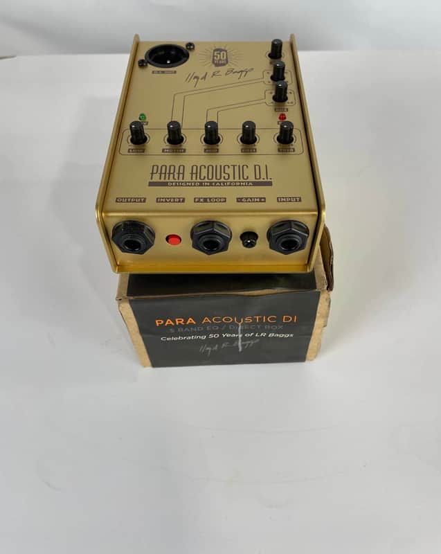 LR Baggs Para DI/Preamp Acoustic Effects Pedal, Limited Edition 50th Anniversary Gold image 1
