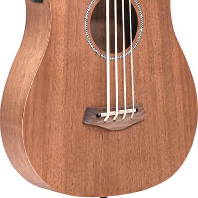 Gold Tone M-Bass25/FL 25.5'' Scale fretless acoustic electric MicroBass w/ Gig Bag, Cable, Geartree Cloth, Stand, and Tuner image 3