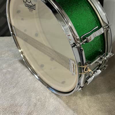 Ludwig Green Sparkle Jazz Festival Snare Drum - Excellent - 1960s image 9