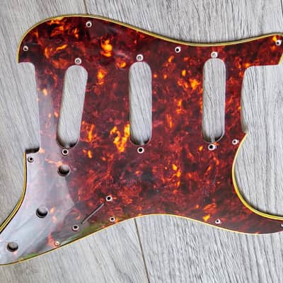 Handmade Stratocaster pickguard celluloid tortoise image 7
