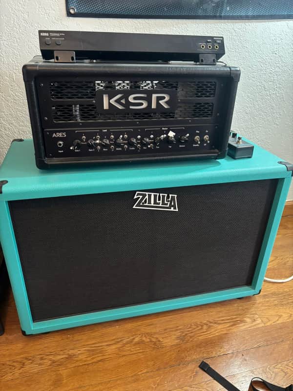 KSR Rhodes Ares 50 watt 6L6 or EL34 guitar amplifier NAMM demo Amp 2010-2020 Black image 1