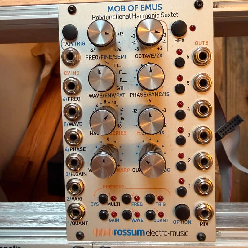 Rossum Electro-Music Mob of Emus Polyfunctional Harmonic Sextet Eurorack Module 2020 - 2021 - Silver image 1