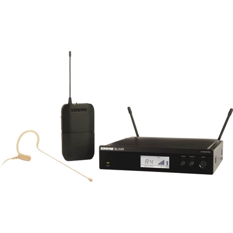Shure Shure BLX14R/ Rackmount Wireless Omni Earset Microphone System (H9: 512 to 542 MHz) image 1