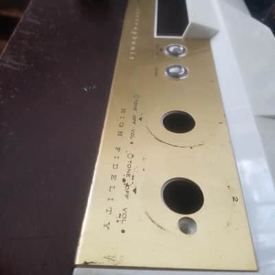 Telectro Airline Stereo Tube Amp Project Power Transformer Output 1959 Cream Gold image 2