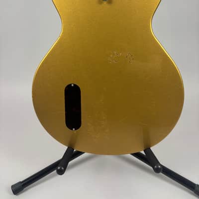 Brown Bear Guitars Korina Les Paul Junior double cut gold metallic image 10