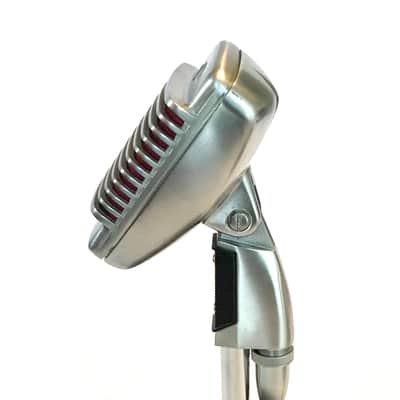 Beautiful Vintage 1960’s Art Deco Shure 51 “Sonodyne” Microphone w/ Stand & Cable-Nat King Cole Mic image 3