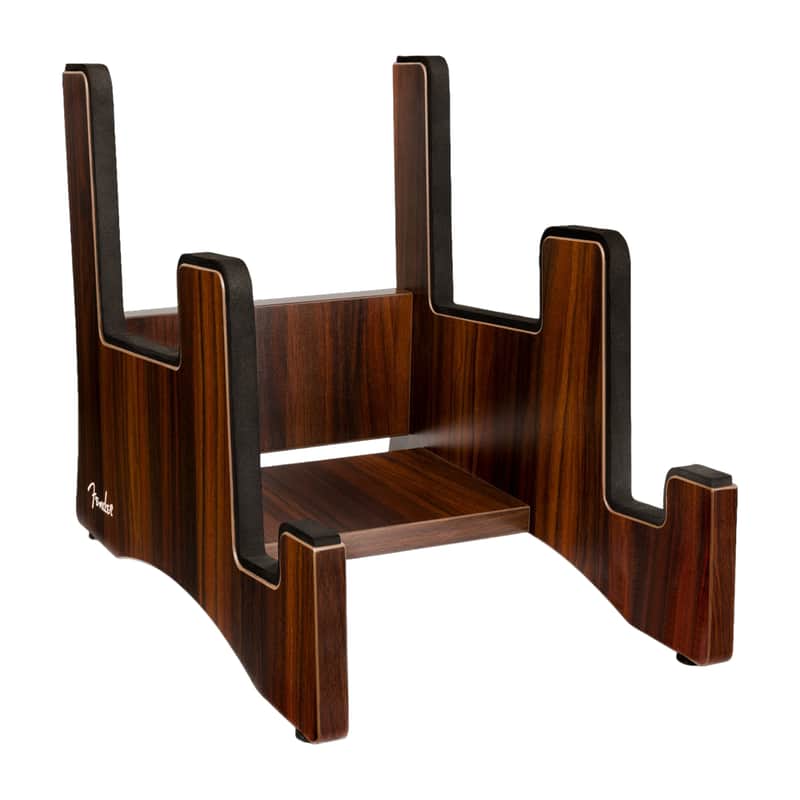 Fender Deluxe Wooden 2-Tier Multi Guitar Stand image 1