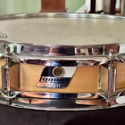 Ludwig Rocker Elite Piccolo Snare Drum 3 x 13" Black and White Badge 8 Lug image 1
