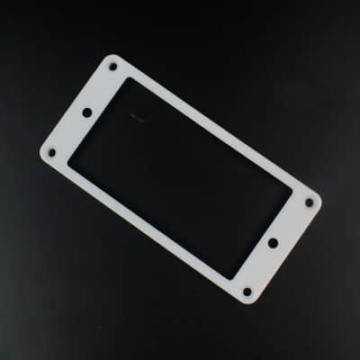 Humbucker Pickup Mounting Ring 4mm height ,Flat bottom ,White
