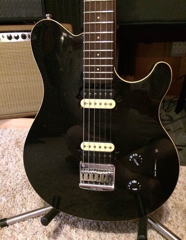 Ernie Ball Music Man Axis Super Sport (USA Made) Black Sparkle WHSC image 1