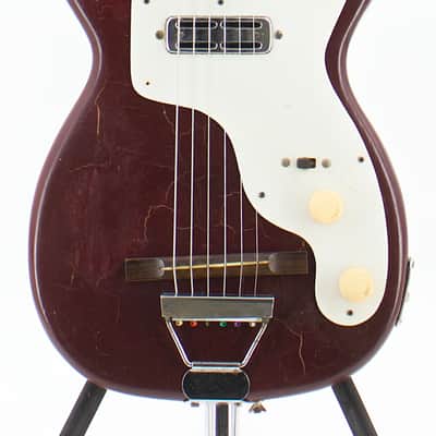 Used AS/IS Harmony Stratotone H44 Electric Guitar Refinished w/ Modified Jack/Screws - Fair Condition image 14