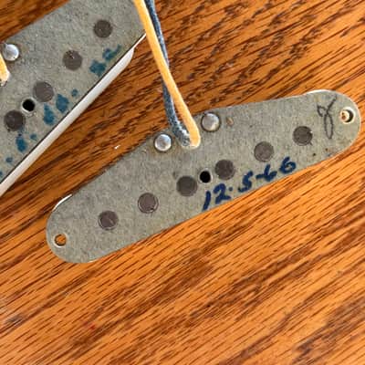 1966 Fender Stratocaster Pickups - Grey Bottoms image 4