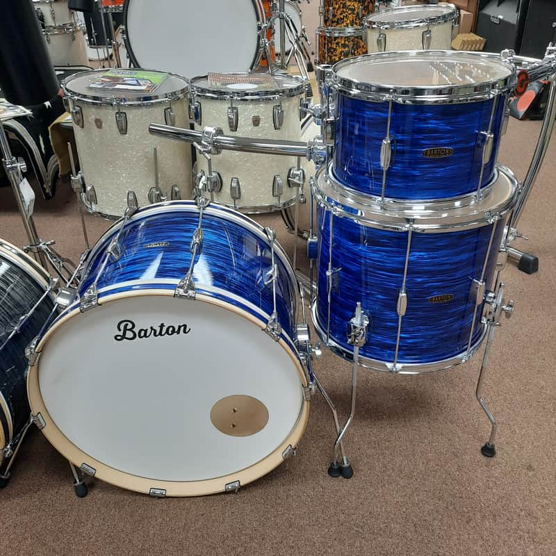 Barton Studio Custom Birch 3pc Shell Pack - Dark Blue Ripple image 1