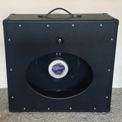 Fargen Custom 1x12 Guitar Speaker Cabinet (Townhouse / Retro Classic) - Black Tolex / Gold Piping - Loaded with Weber 12F150 image 7