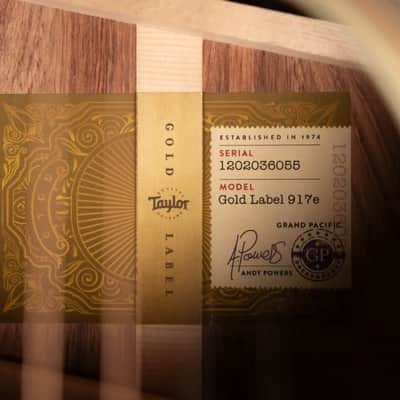 Taylor Gold Label 917e Grand Pacific Acoustic/Electric Guitar - Natural with Hardshell Case image 17