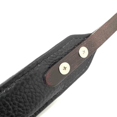 Walker And Williams M-22-RD Mahogany Red Leather Premium Padded Mandolin Strap With Live Oak Design image 7