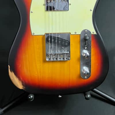JET Guitars JT-350-RLC Relic Tele-Style Electric Guitar 3-Tone Sunburst image 2