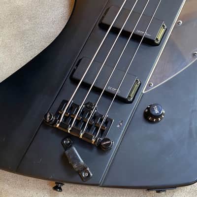 2008 Epiphone Nikki Sixx Signature Blackbird Thunderbird Bass Black image 5
