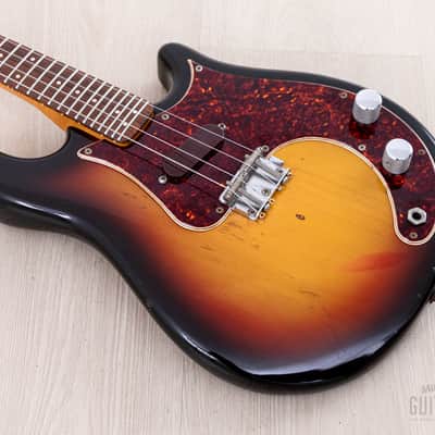 1966 Fender Mandocaster Vintage Electric Mandolin Sunburst, 100% Original w/ Case image 8