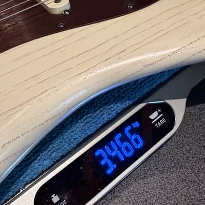 Fender American Standard FSR Rustic Ash Stratocaster 2013 - Olympic White image 18