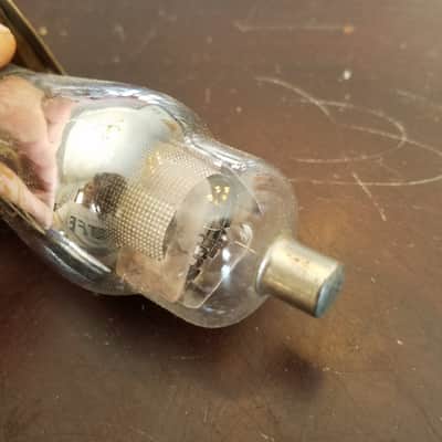 NU National Union Type 15 Box IOB Antique Vacuum Tube UY-Base, 5 Pins Sharp Cutoff RF Pentode Radio Engraved 1930s image 3
