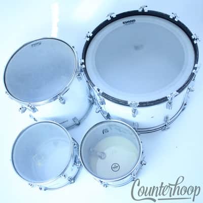 Rogers Londoner Drum Set 22x14,12x8,13x9,16x16 Bass/Toms/Floor New England White image 5