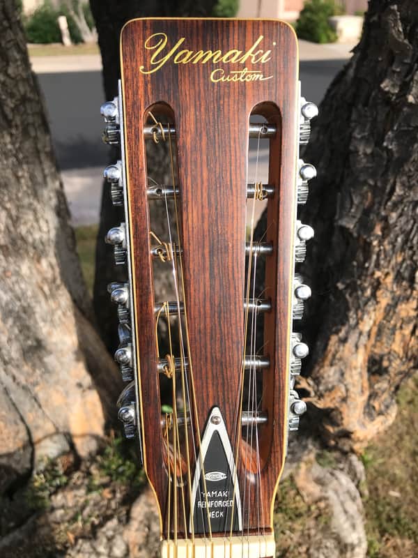 Vintage Yamaki Custom 12 String Acoustic Guitar Model 230 Slotted