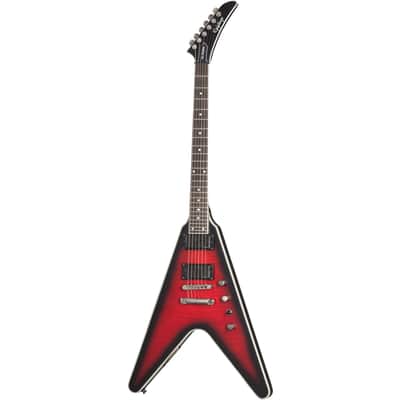 Epiphone Dave Mustaine Flying V Prophecy Electric Guitar - Aged Dark Red Burst image 2