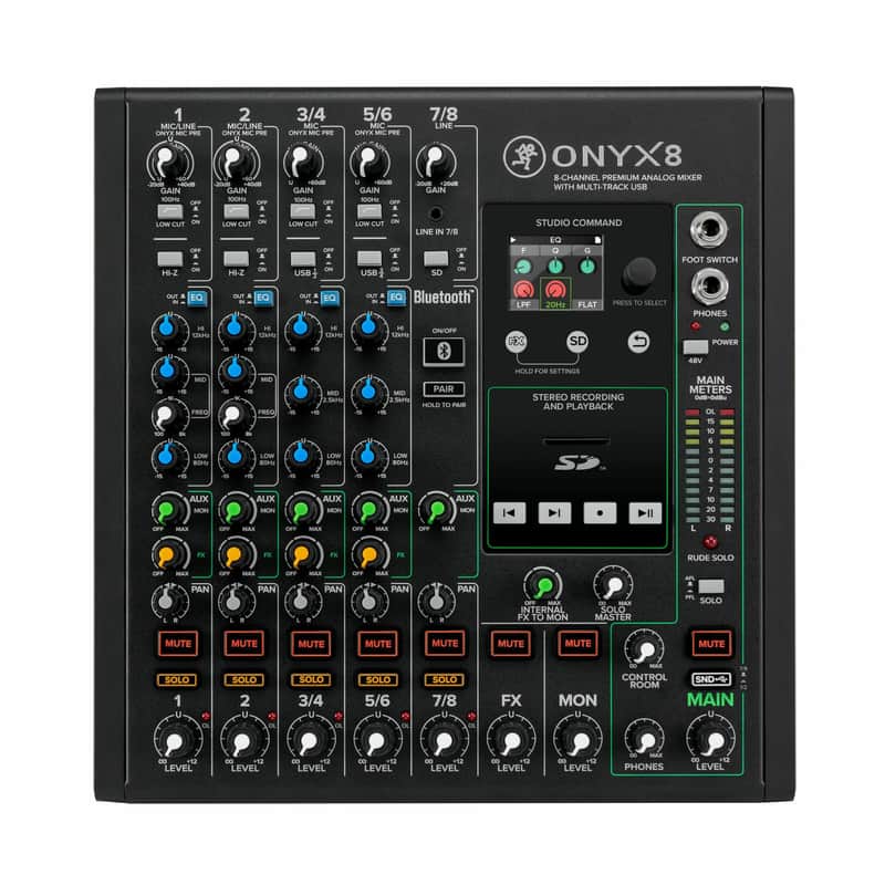 Mackie Onyx Series, 8-Channel Premium Analog Mixer with Multi-Track USB (Onyx8) image 1