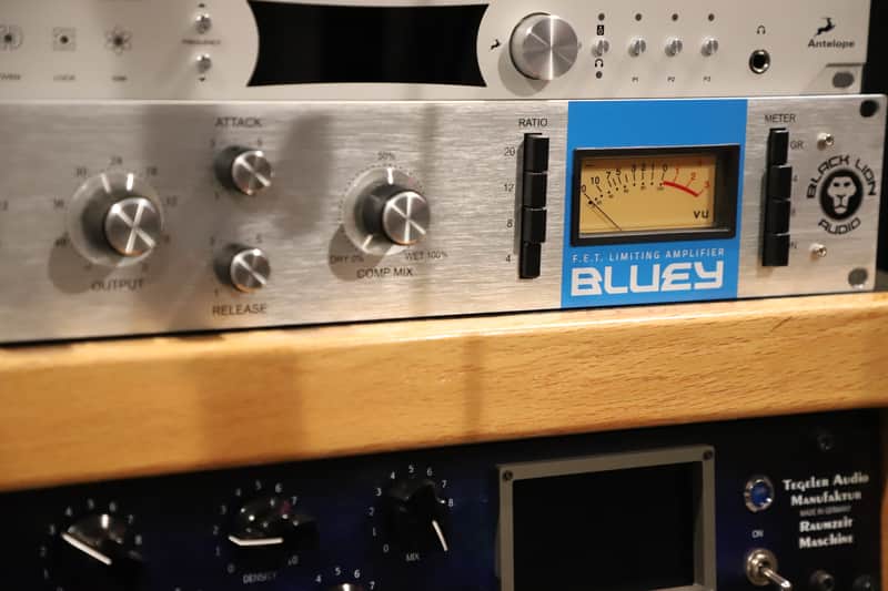 Black Lion Audio Bluey FET Limiting Amplifier / Compressor 2019 - Silver with Blue Stripe image 1