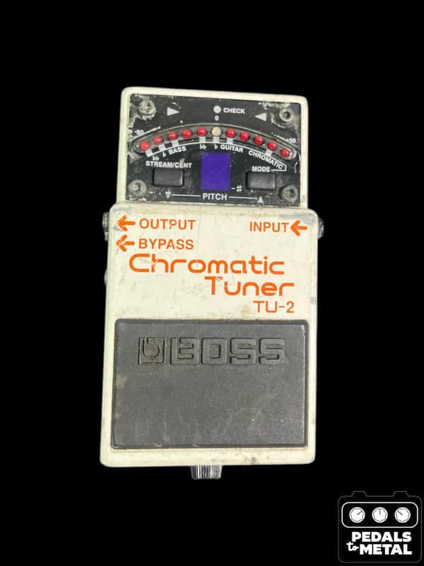Boss TU-2 Chromatic Tuner (Dark Gray Label) 1998 - 2009 - White - X19911 image 1